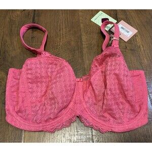 NWT 34H Panache Envy 7285 Pink Balconette Underwire Bra